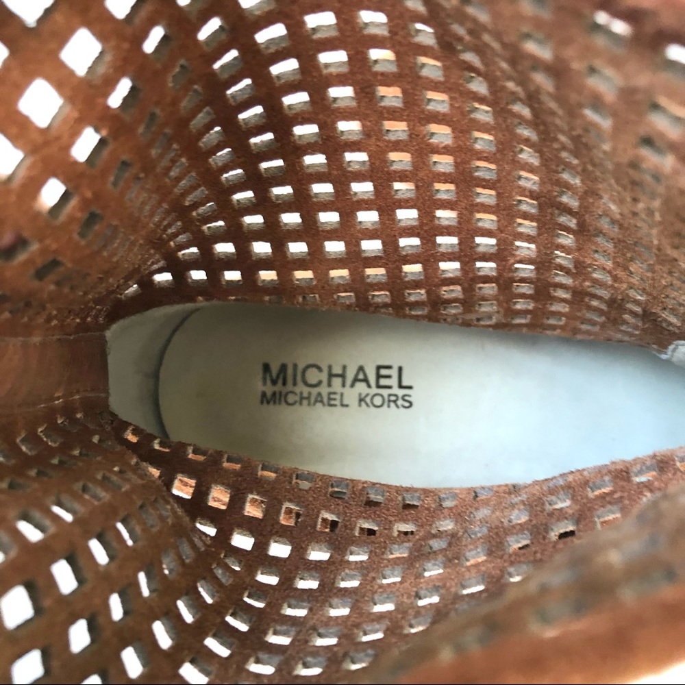 MICHAEL Michael Kors Caramel Suede Graham Ankle Boots Size 9 M - Picture 8 of 8